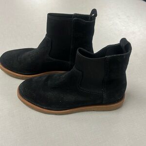 Vince Chelsea Litton Black Suede Ankle Boots